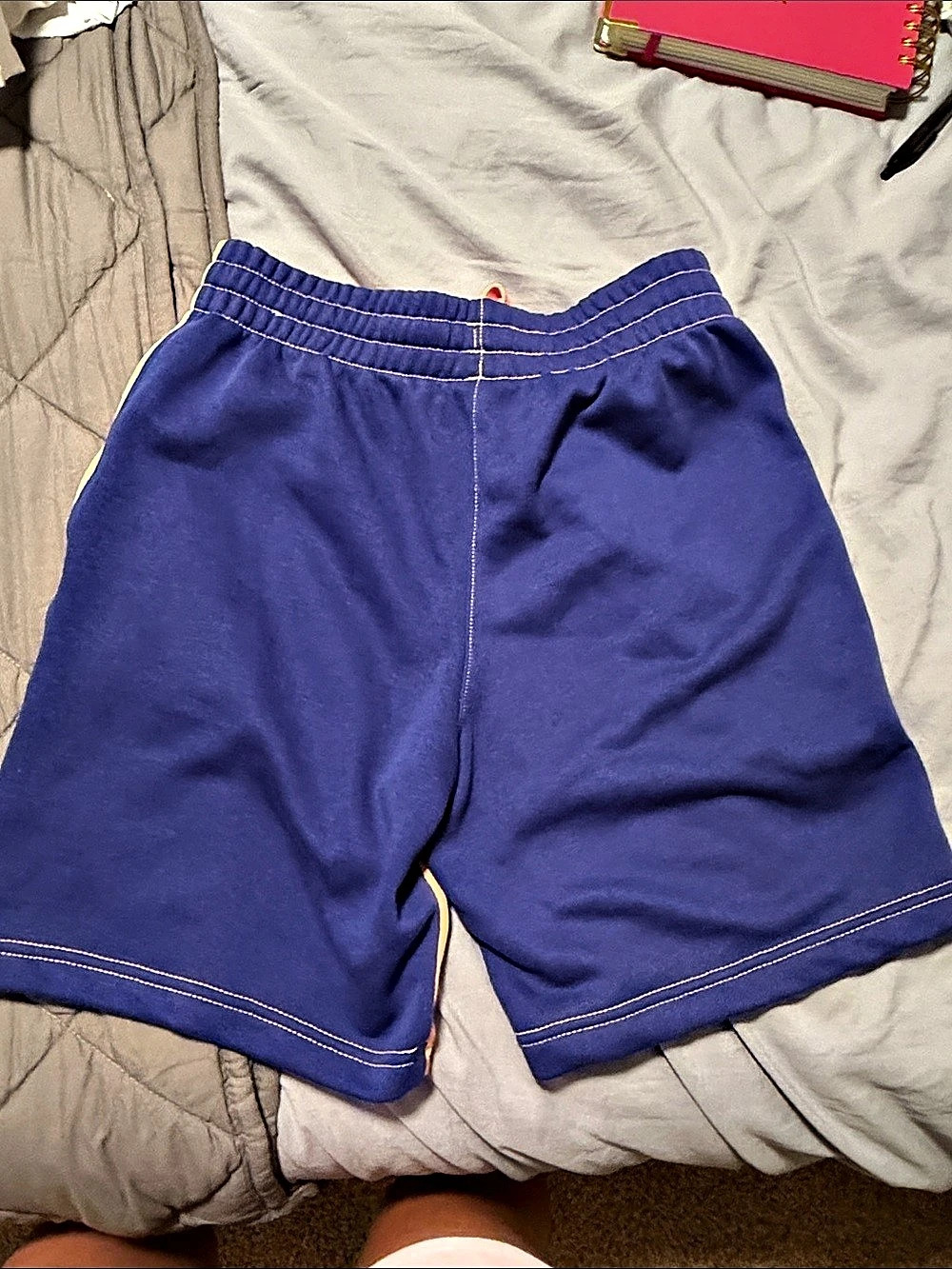 Nike Boys Athletic Shorts Orange & Blue Size Large - Picture 2 of 4